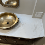 Alabaster Gold Quartz Vanity
