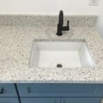Peppercorn White Quartz Vanity in Boonville, NY