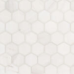 Bianco Arabesque 2inch Hexagon Polished