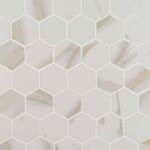 Calacatta Matte 2x2 Hexagon Mosaic