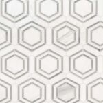 Esagono Contorno Grigio Polished Hexagon