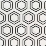 Esagono Contorno Bianco Polished Hexagon