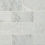 Carrara White Marble Subway Tile 3x6