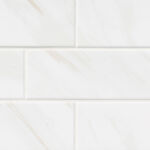 Classique White Calacatta Glossy 4x16 Bullnose