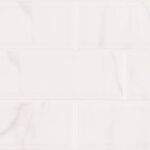 Classique White Carrara Glossy 4x16 Beveled