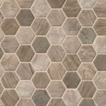 Weathered Wood Hexagon 6mm