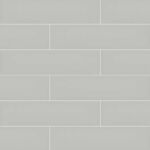 Gray Glossy Subway Tile 4x16