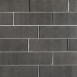 Metallic Gray Glass Subway Tile 4x12