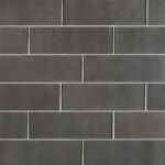 Uptown Grey Glass Subway Tile 4x12