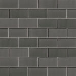 Metallic Gray Subway Tile 3x6