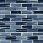 Oceania Azul Mesh-Mounted Subway 2x6x8mm