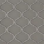 Dover Grey Arabesque Glass Tile