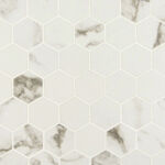 Statuario 2x2 Hexagon porcelain tiles