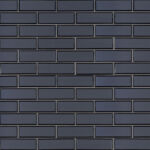 Vague Blue Beveled Glass Subway Tile 6mm
