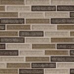 Mudslide Mosaic 1x4x8mm Crackled Glass Tile