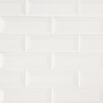 Whisper White 2x6 Beveled Subway Tile