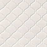 White Glossy Arabesque Tile